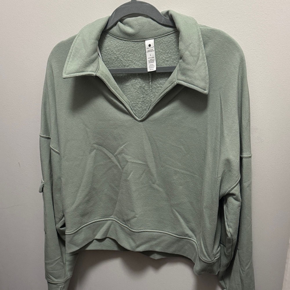 Women's Green Maverick Polo Top/Sweater